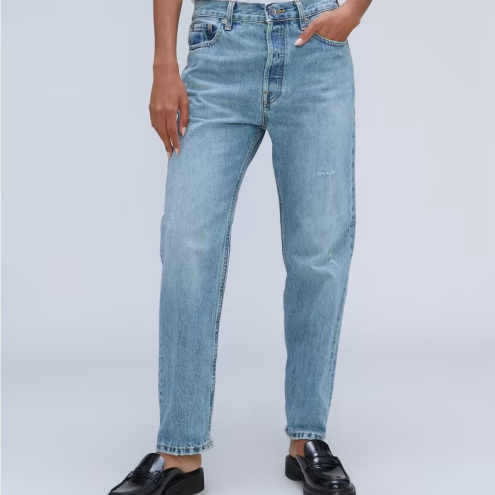 NWT | Everlane | The Rigid Slouch Jean | Broken-in-Blue | 27.5” inseam | Size 25